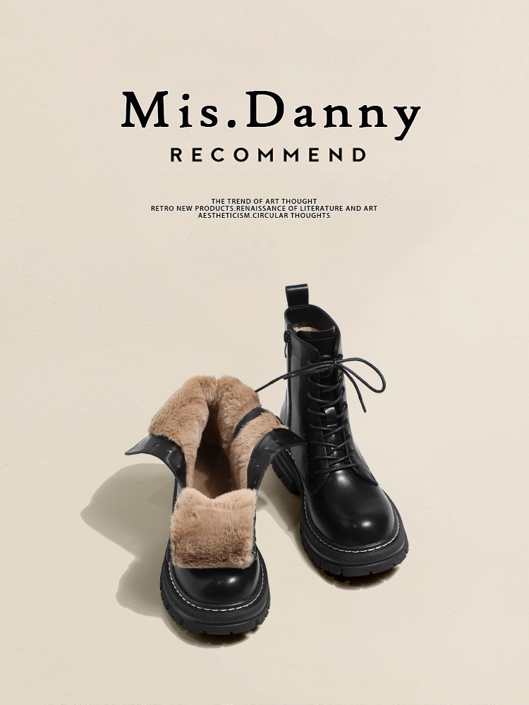 Short Thick Lining Martin Boots NA8778
