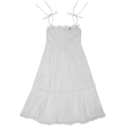 Bow Check Lace Camisole Dress NA8309