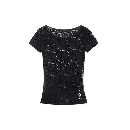 Lace Short Sleeve Shirt NA3666