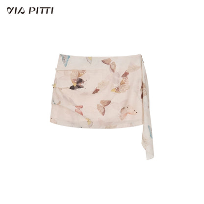 Butterfly Print Camisole & Short Dress Setup NA4994