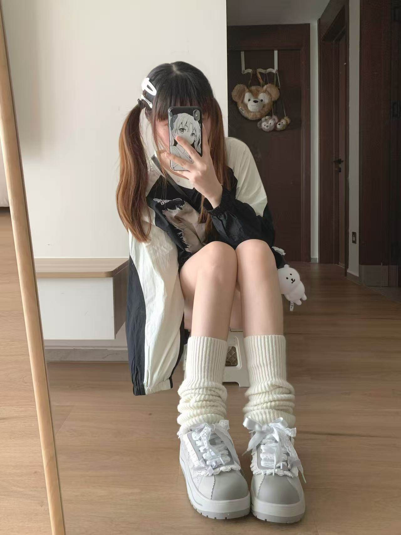 Lace Trim Platform Shoes NA8526