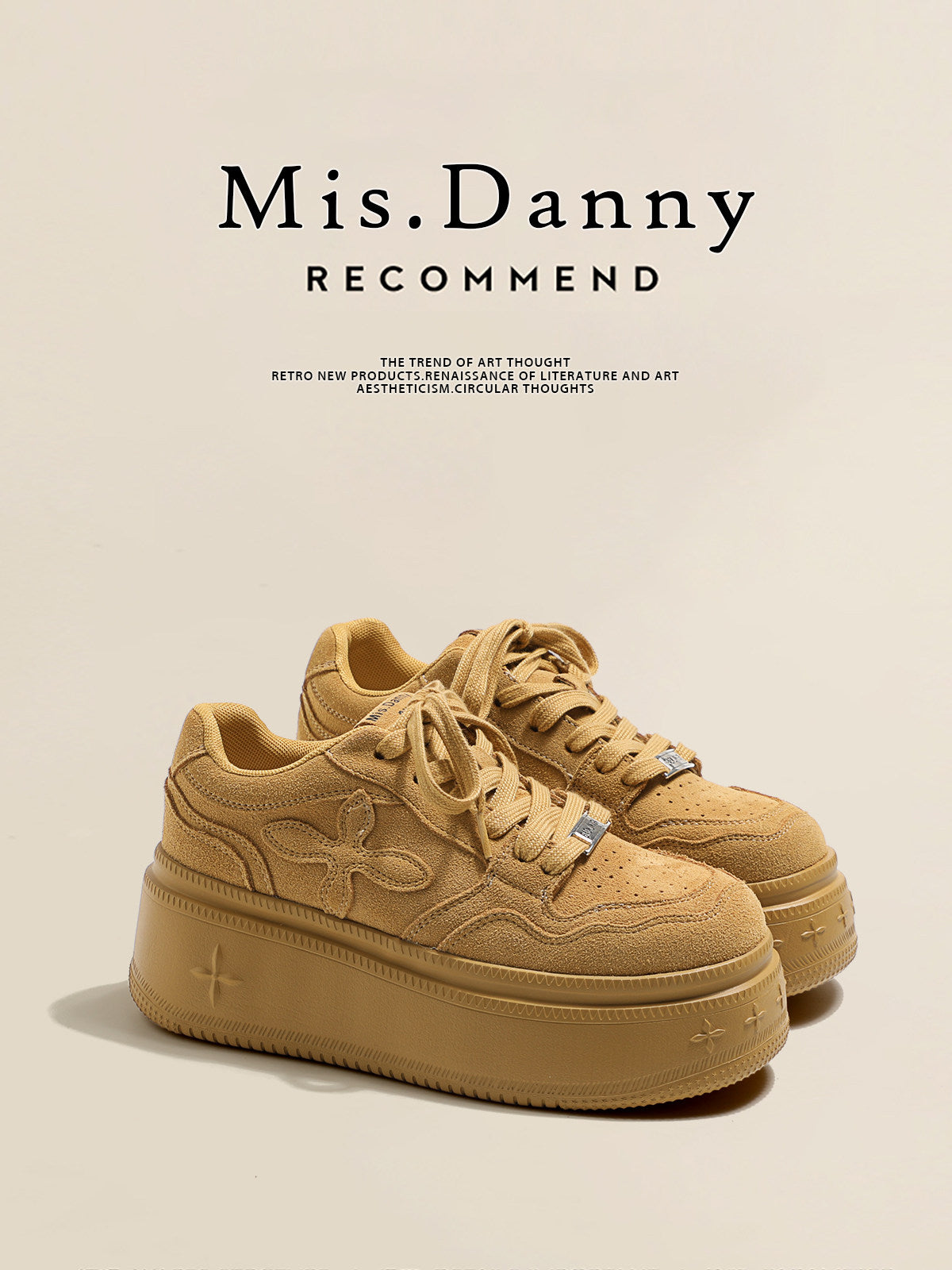 Chunky Sole Lace-Up Sneakers NA8667