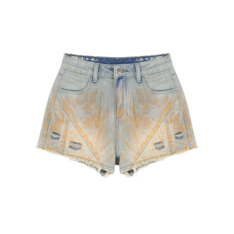 High Waist Denim Short Pants NA3707