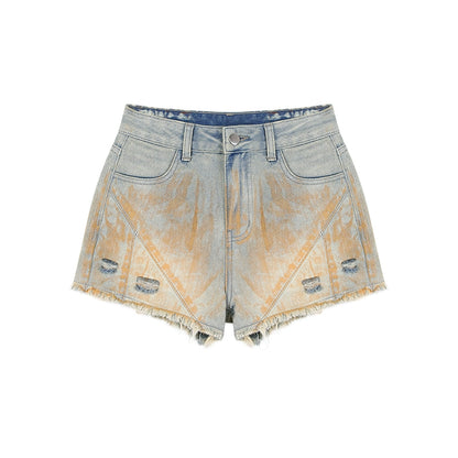 High Waist Denim Short Pants NA3707