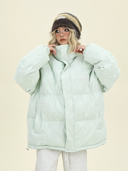 Stand Neck Oversize Puffer Jacket NA6314