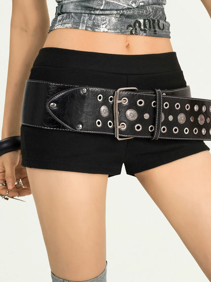 NA8568 Milk Cool Mo Li Retro Punk Hot Girl Heavy Industry Rivet Belt Women's Fashion Decorative Belt Y2k Wear and Match Accessories NA8568