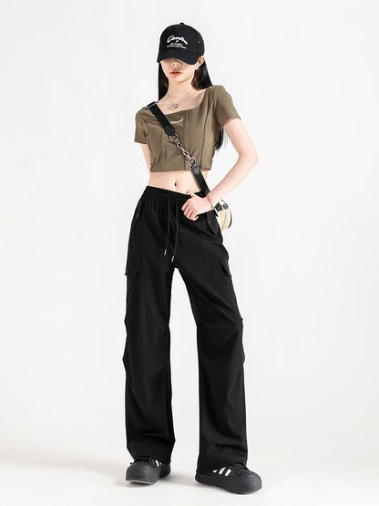 Quick Drying Workwear Wide-Leg Straight Pants NA3396