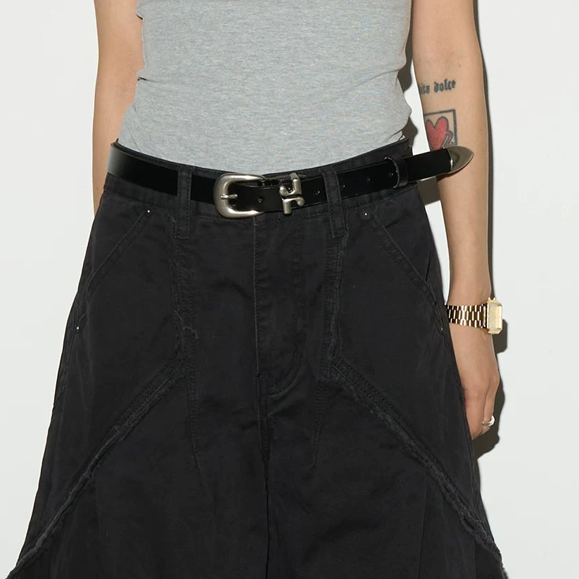 Genuine Leather Damage Irregular Belt NA9053