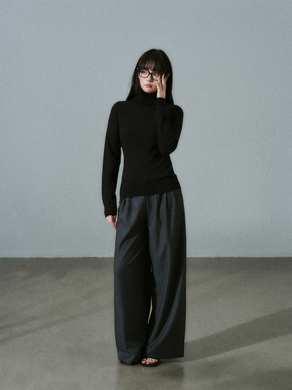 Stretch Warm High-Neck Knit Sweater NA8796