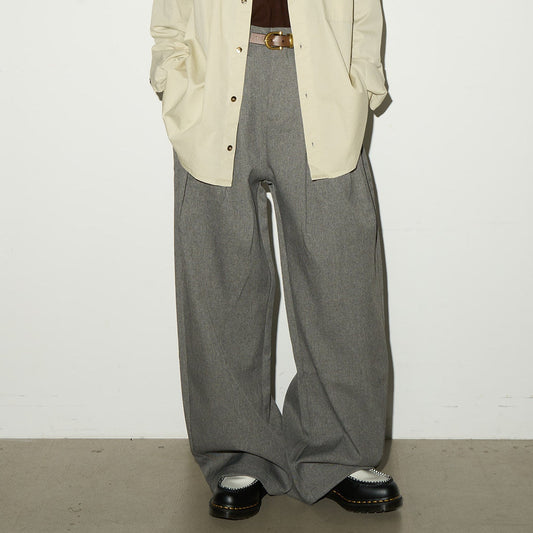 Pleats High Waist Wide Leg Trousers NA9102