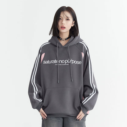 Contrast Color Oversize Hoodie NA2726