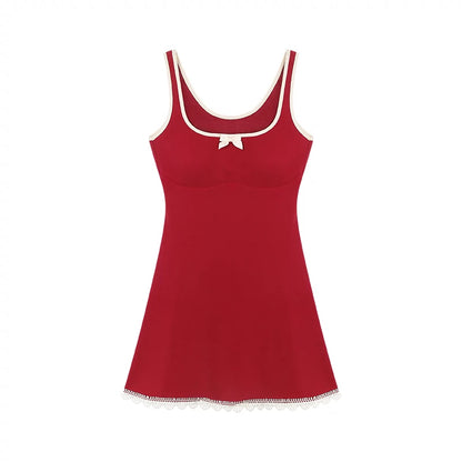 Bow Camisole A-line Dress NA3733