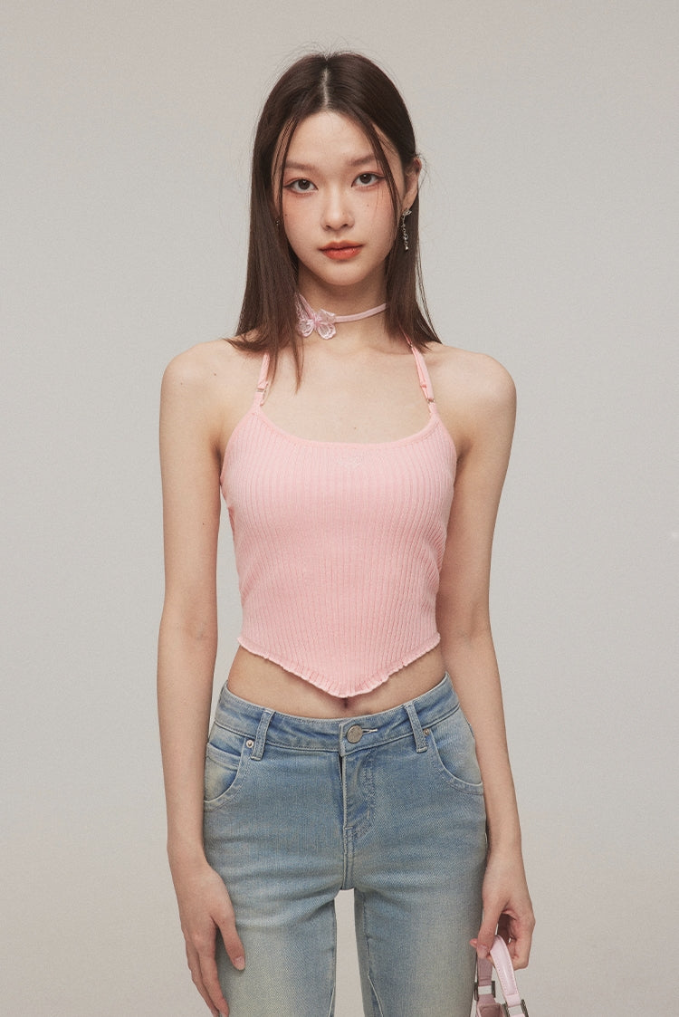 With Choker Cropped Camisole NA4091