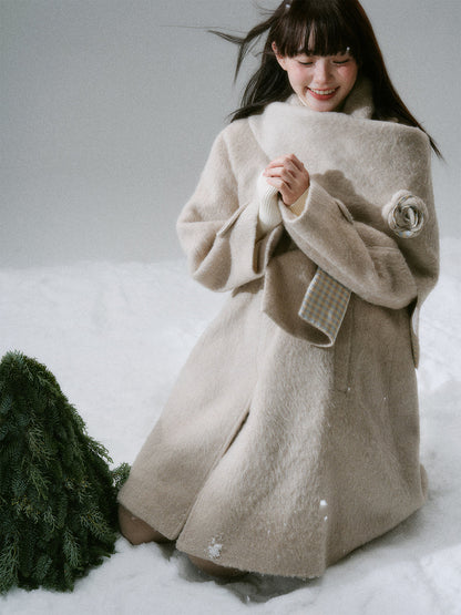 Flower Accent Coat NA8861