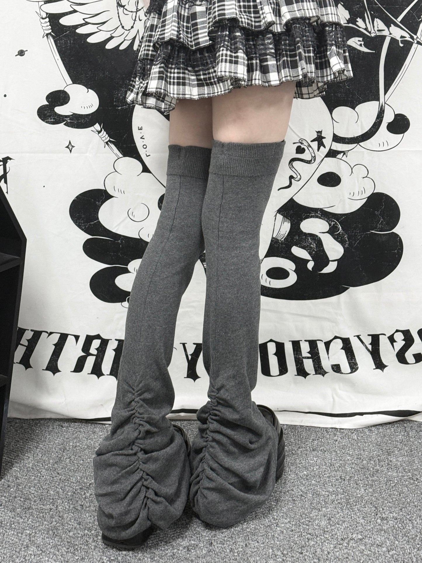 Over Knee Ruched Leg Warmers NA8509