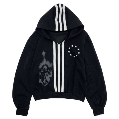 Short V-neck Pullover Hoodie NA9042
