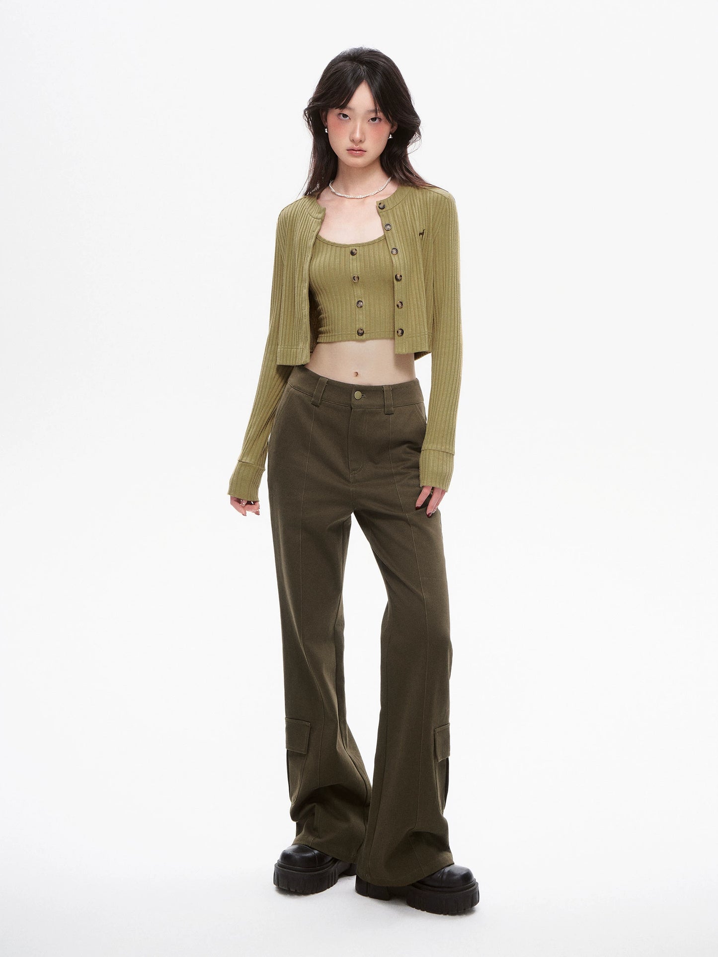 Micro Flare Multi-Pocket Pants NA4423