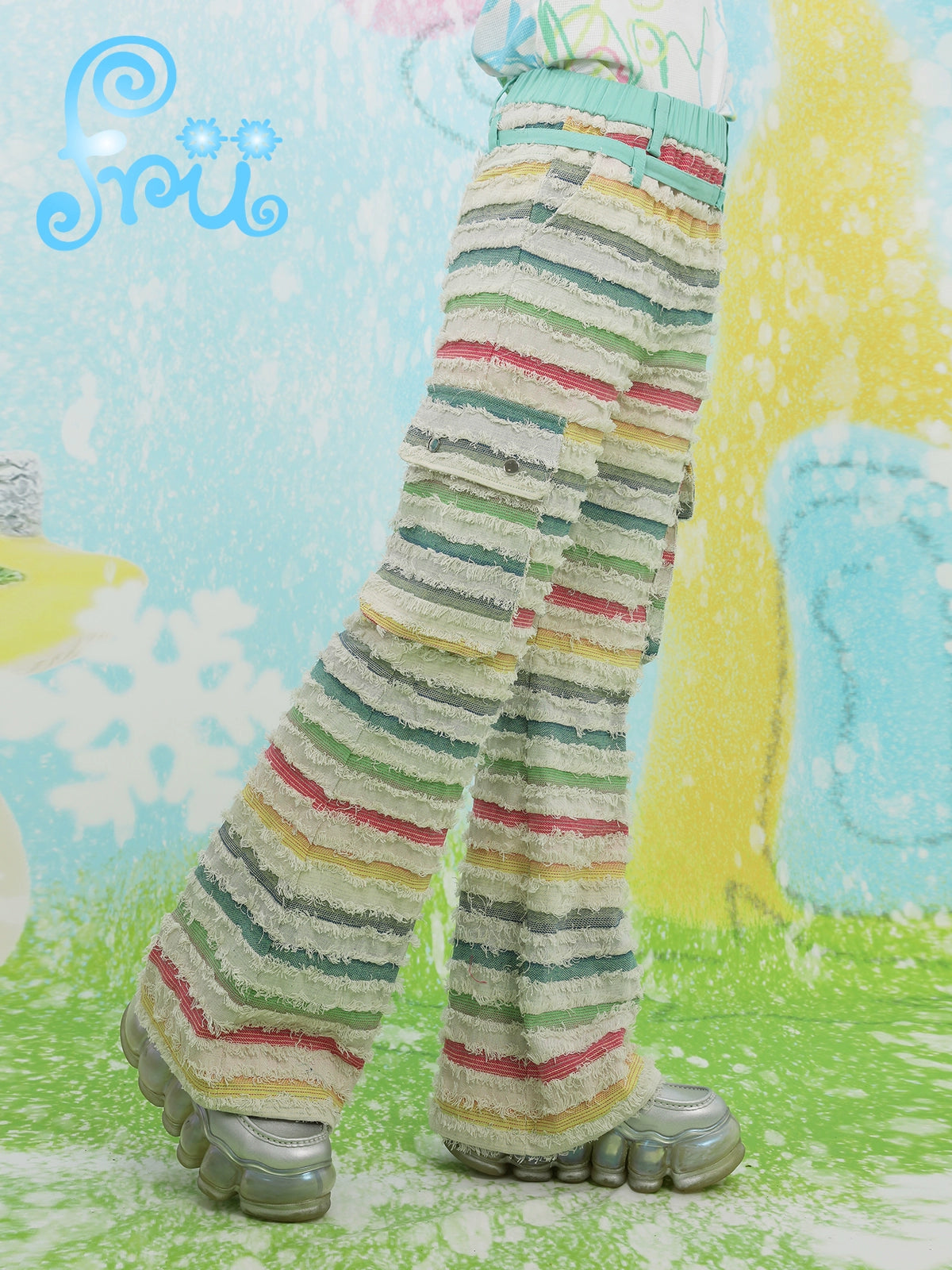 Colorblock Stripe Pants NA6583