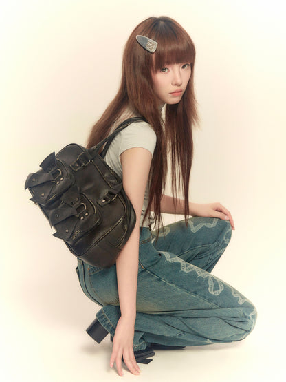 Liquid Bow Punk Bowling Tote Bag NA8804