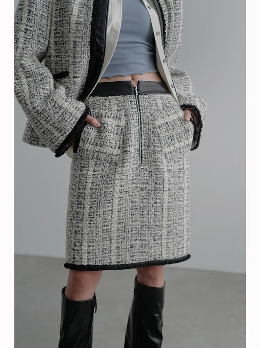 Wool Tweed Skirt NA4313-K