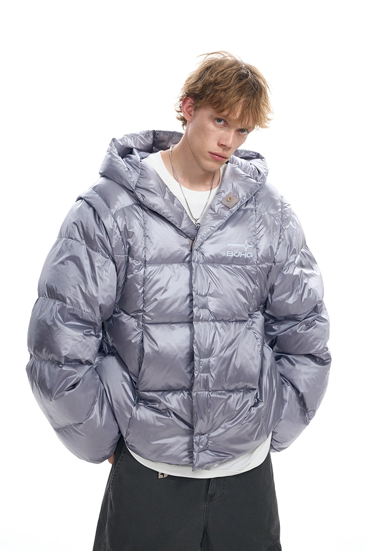 Oversize White Duck Down Jacket NA6107