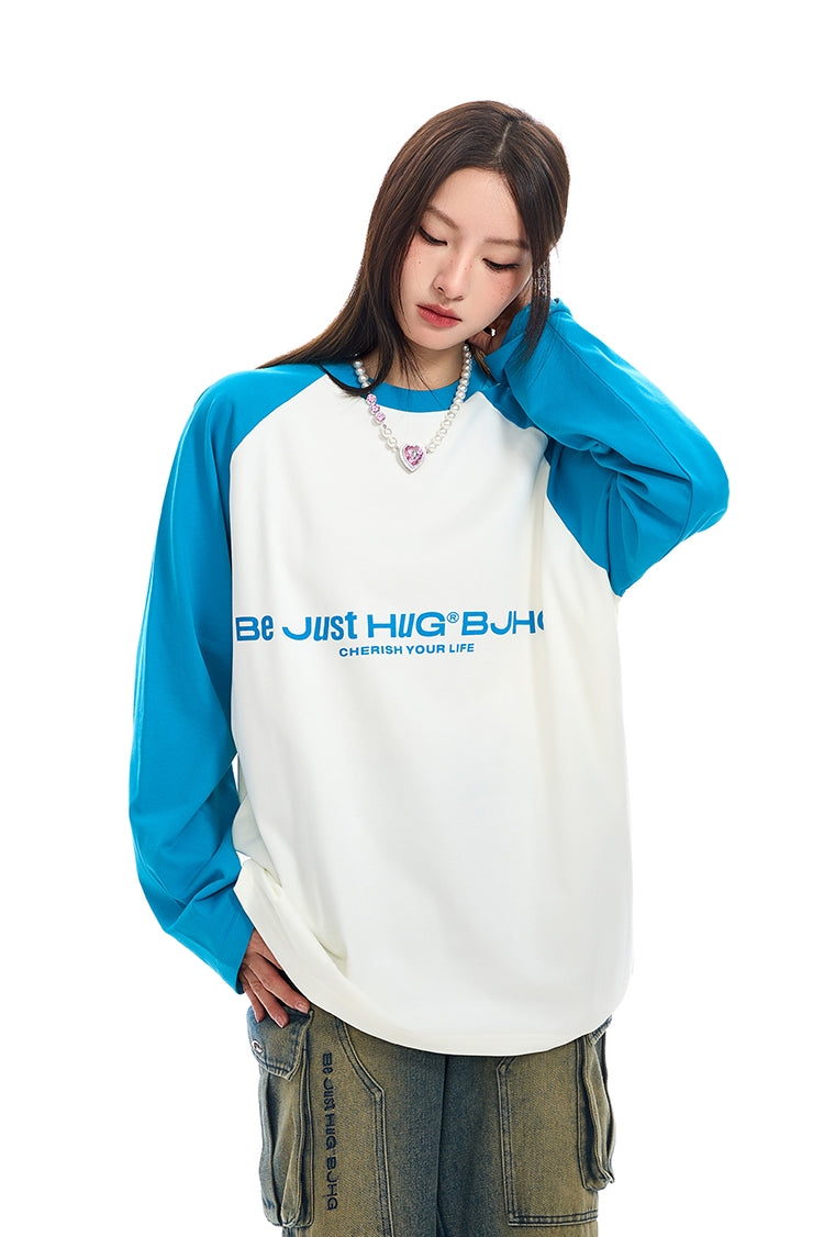 Raglan Sleeve Pure Cotton Long Sleeve T-Shirt NA6086