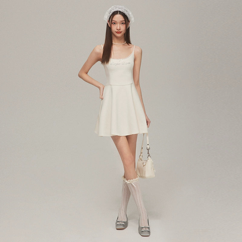 Sleeveless Suspender Skirt Dress NA4125