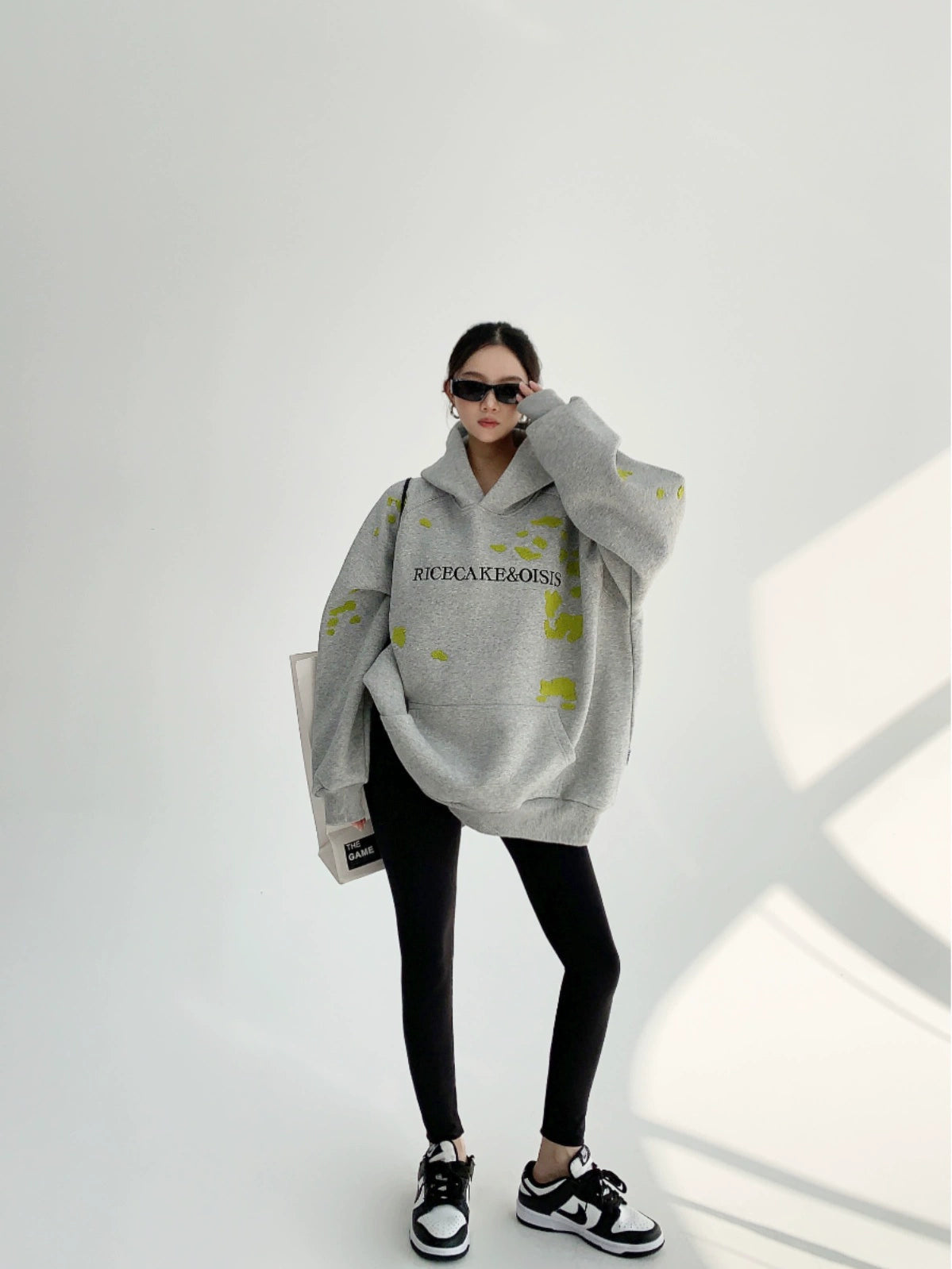 Thick Embroidery Oversized Hoodie NA2815