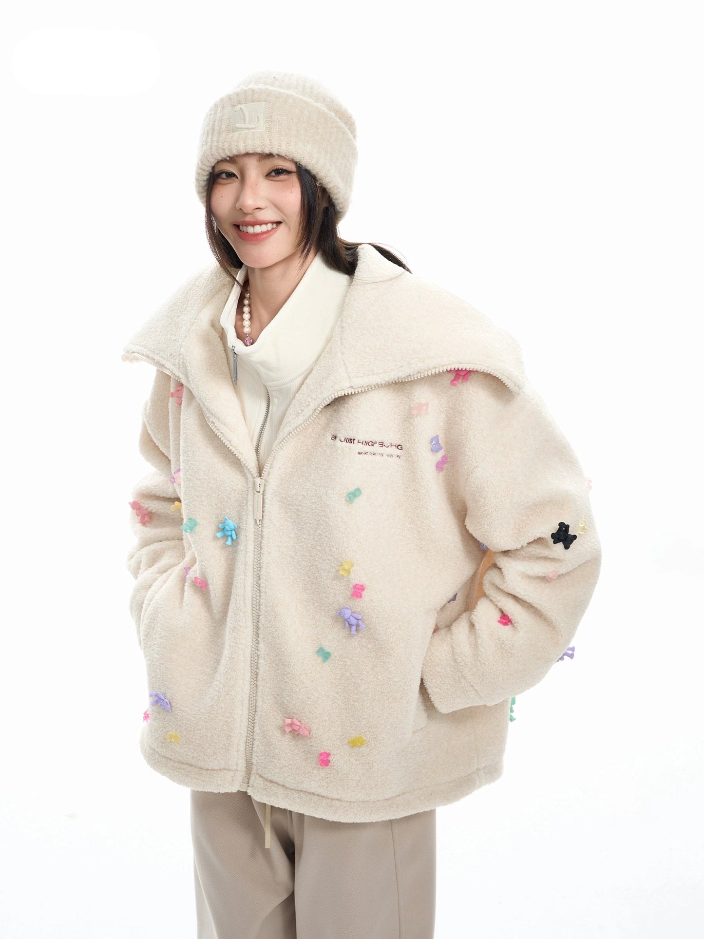 Boa Fleece Thick Big Collar Jacket NA6079