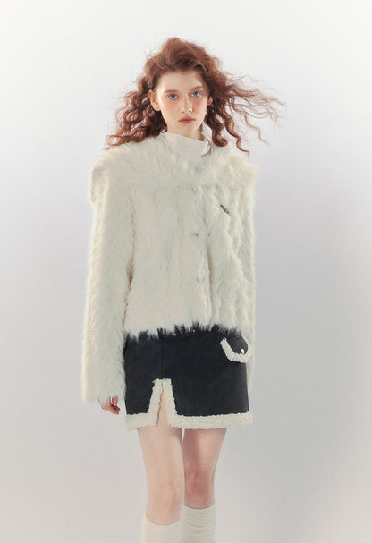 Fur Collar Short Jacket NA5684