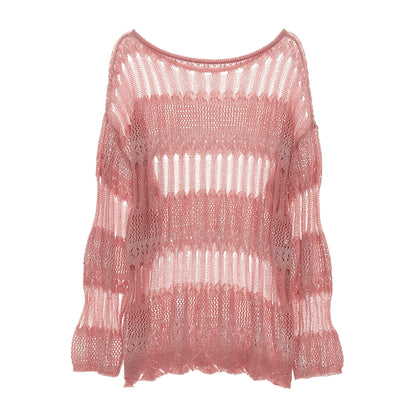 Oversize Mesh Knit Sweater NA5759