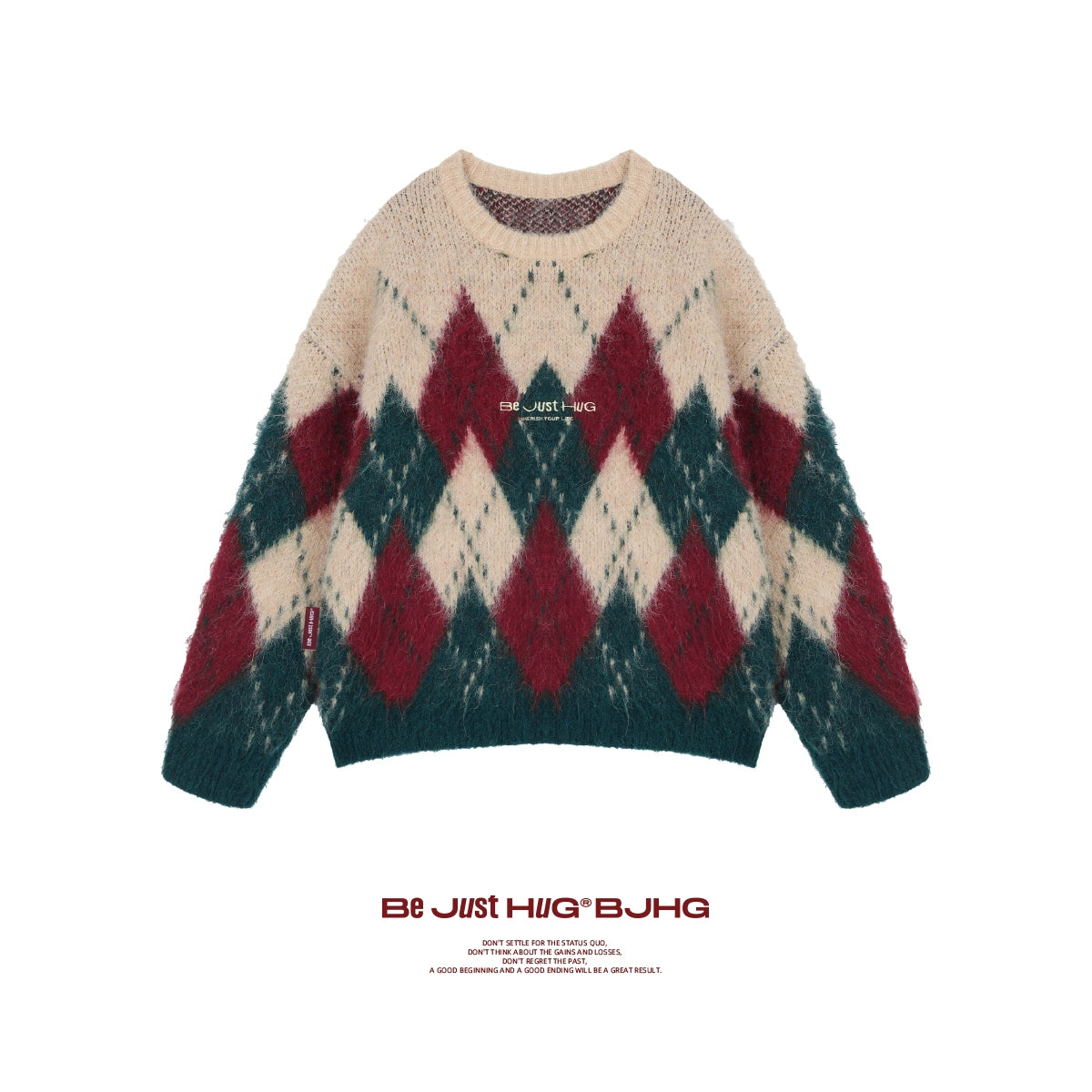 Oversize Round Neck Christmas Knit Sweater NA6100