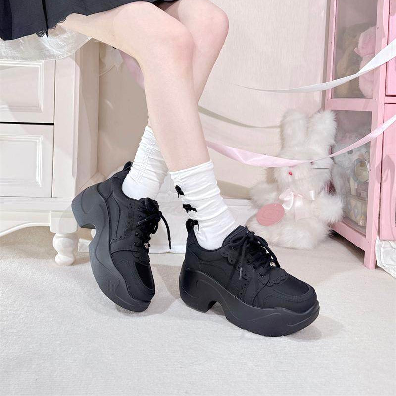 Leilei Lace Bow Platform Shoes NA8505