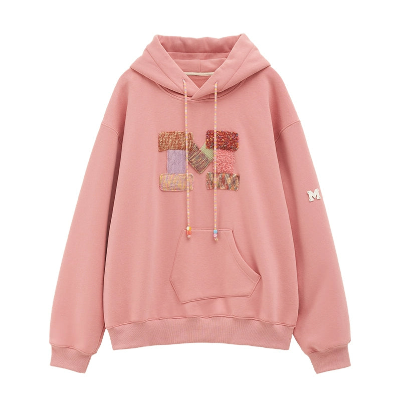 Loose Splicing Logo Hoodie NA5734