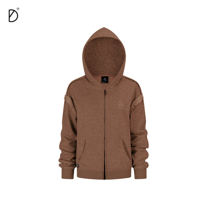 Plain Zip Hoodie & Drawstring Wide Leg Sweatpants Setup NA8940