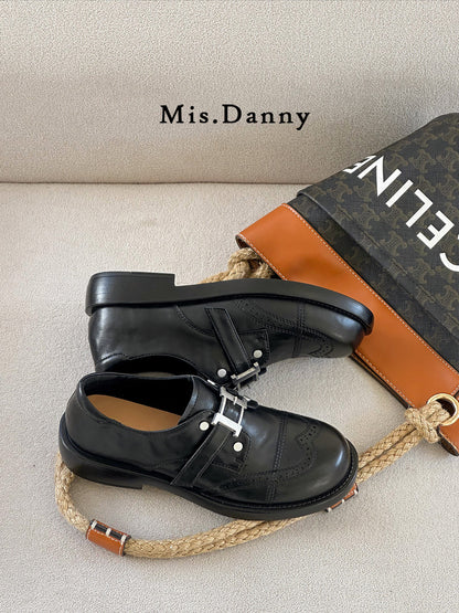 Buckle Strap PU Leather Shoes NA8703