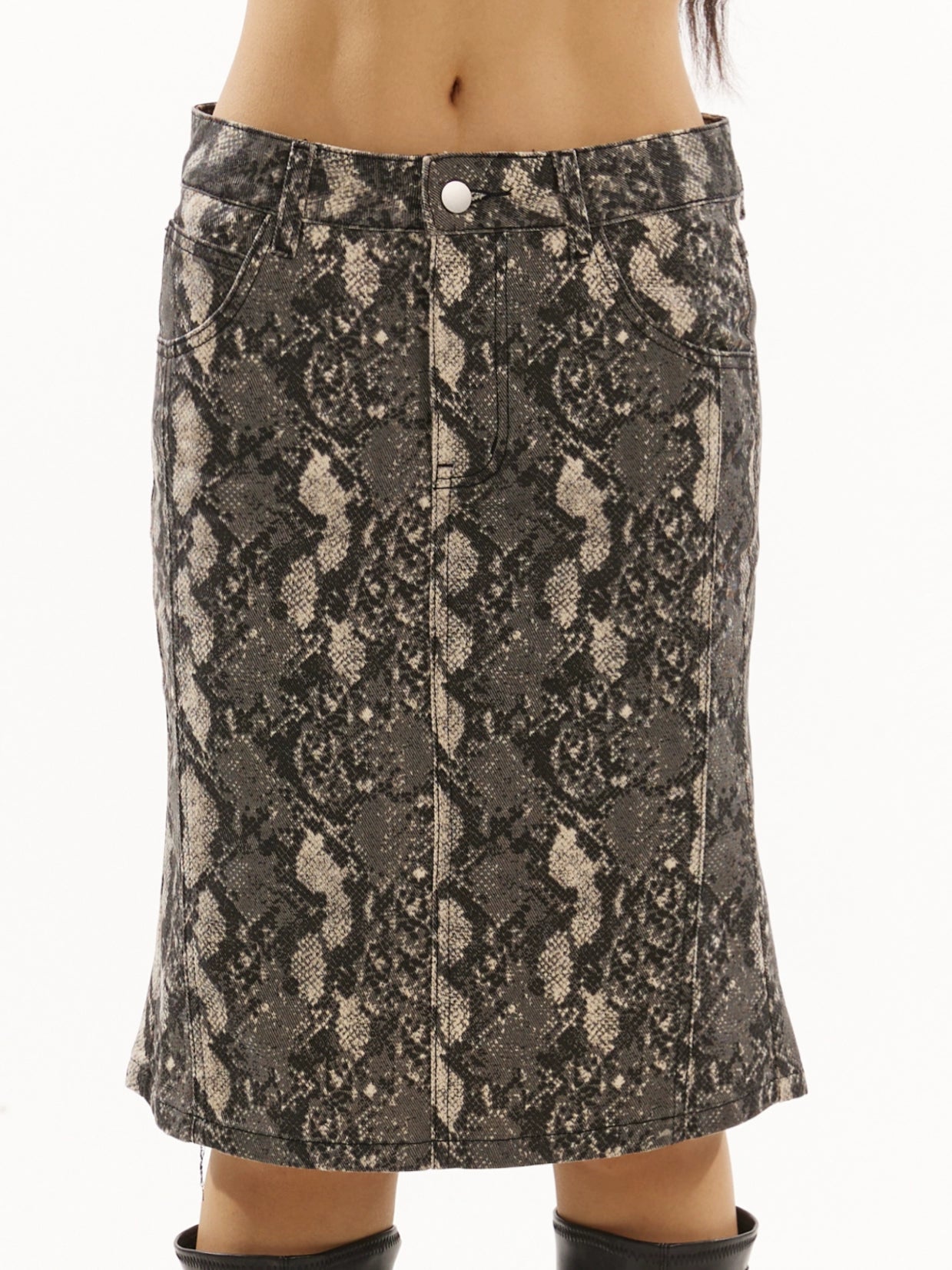 Snake Print Skirt NA3938