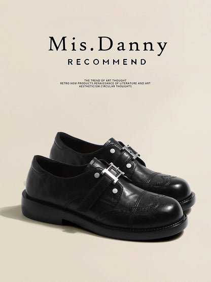 Buckle Strap PU Leather Shoes NA8703