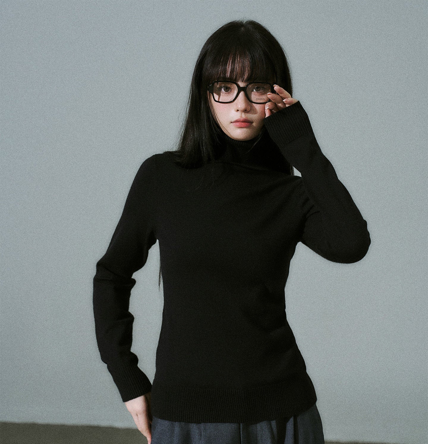 Stretch Warm High-Neck Knit Sweater NA8796