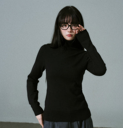 Stretch Warm High-Neck Knit Sweater NA8796
