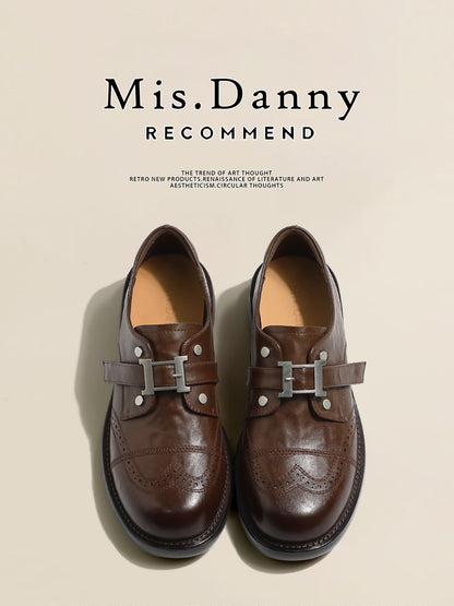 Buckle Strap PU Leather Shoes NA8703