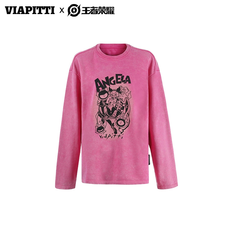 Washed Print Sweatshirt NA5123