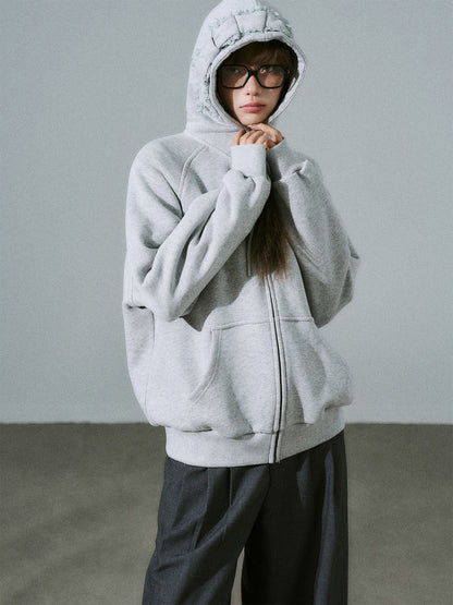 Bow Design Zipper Hoodie NA8837