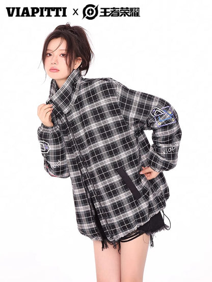 Plaid Puffer Jacket NA4654