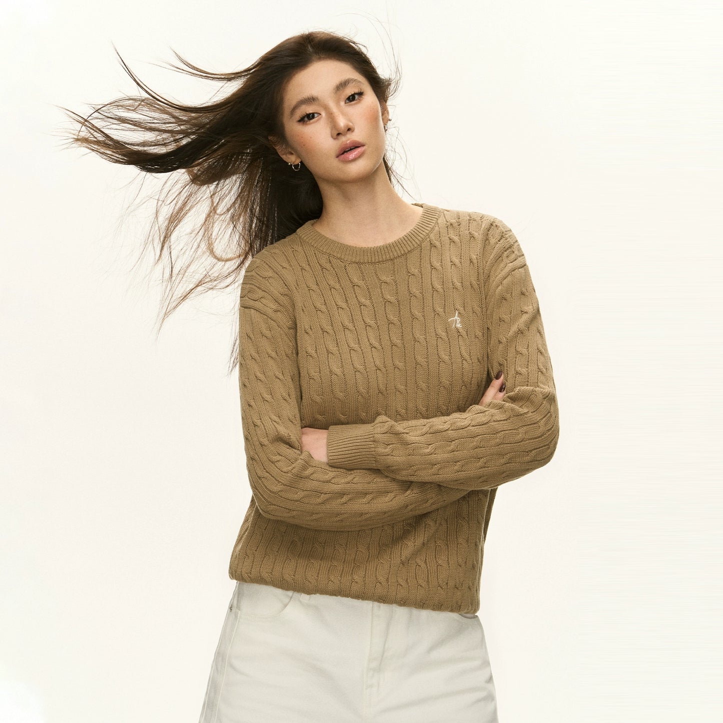 Oversize Round Neck Knit Sweater NA5286