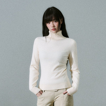 Stretch Warm High-Neck Knit Sweater NA8796