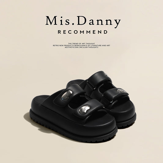 Thick-Sole Beach Platform Sandals NA8680