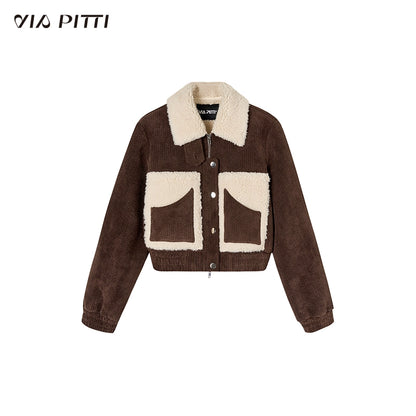 Zipper Flip Collar Jacket NA5003