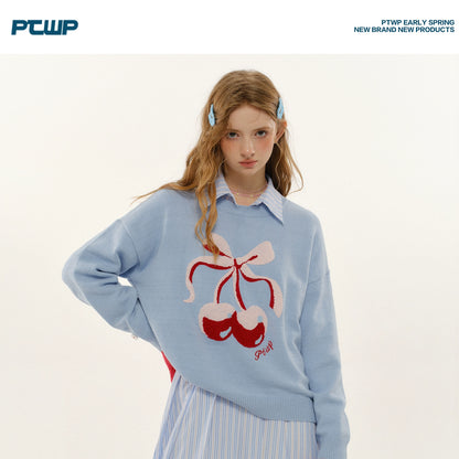 Cherry Design Knit Sweater NA5696