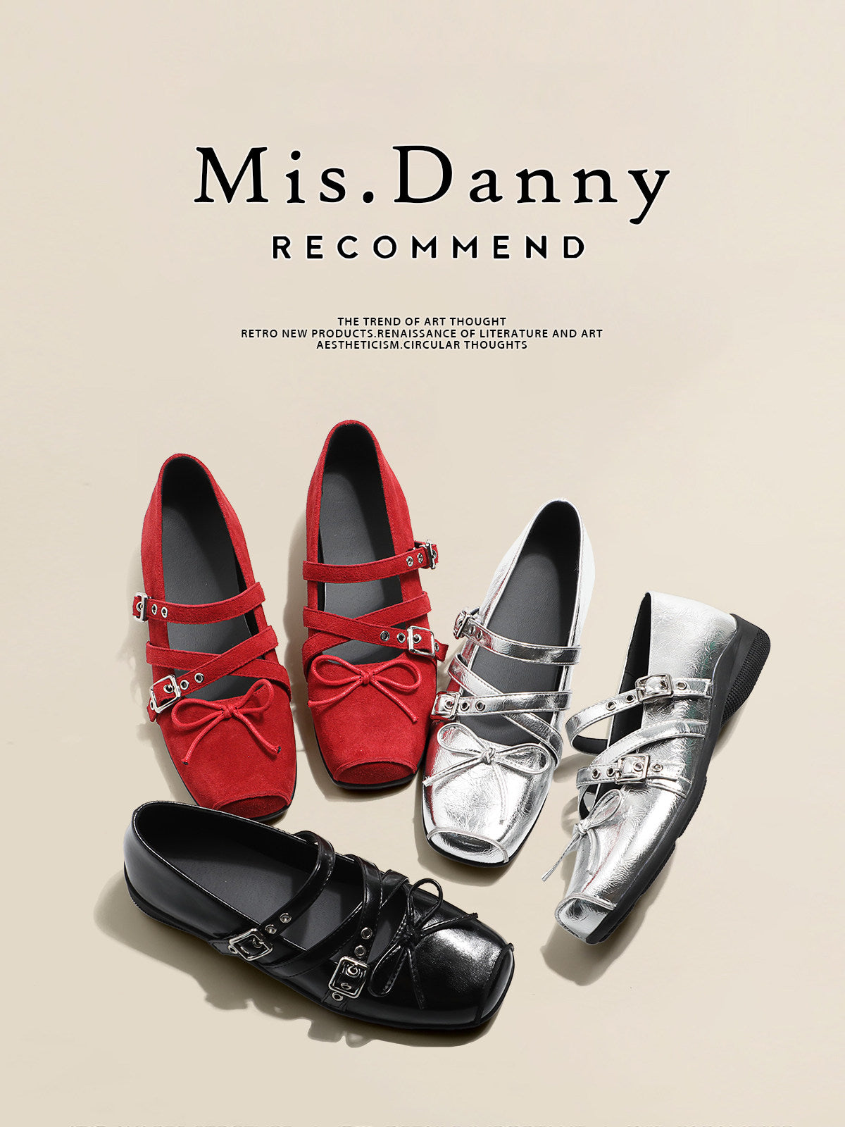 Ribbon Strap Mary Jane Heels NA8674